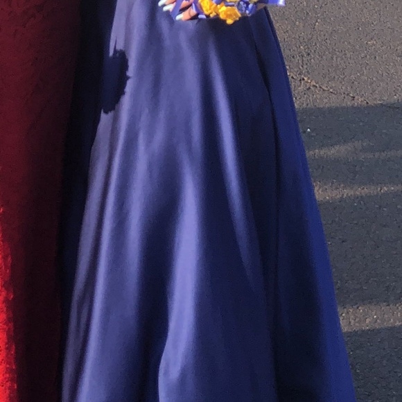 Deep Blue Prom Dress - Picture 7 of 8